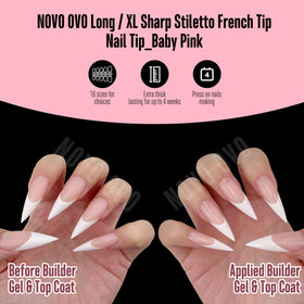 NOVO OVO soak-off friendly nails are easy to trim without over-filing.
