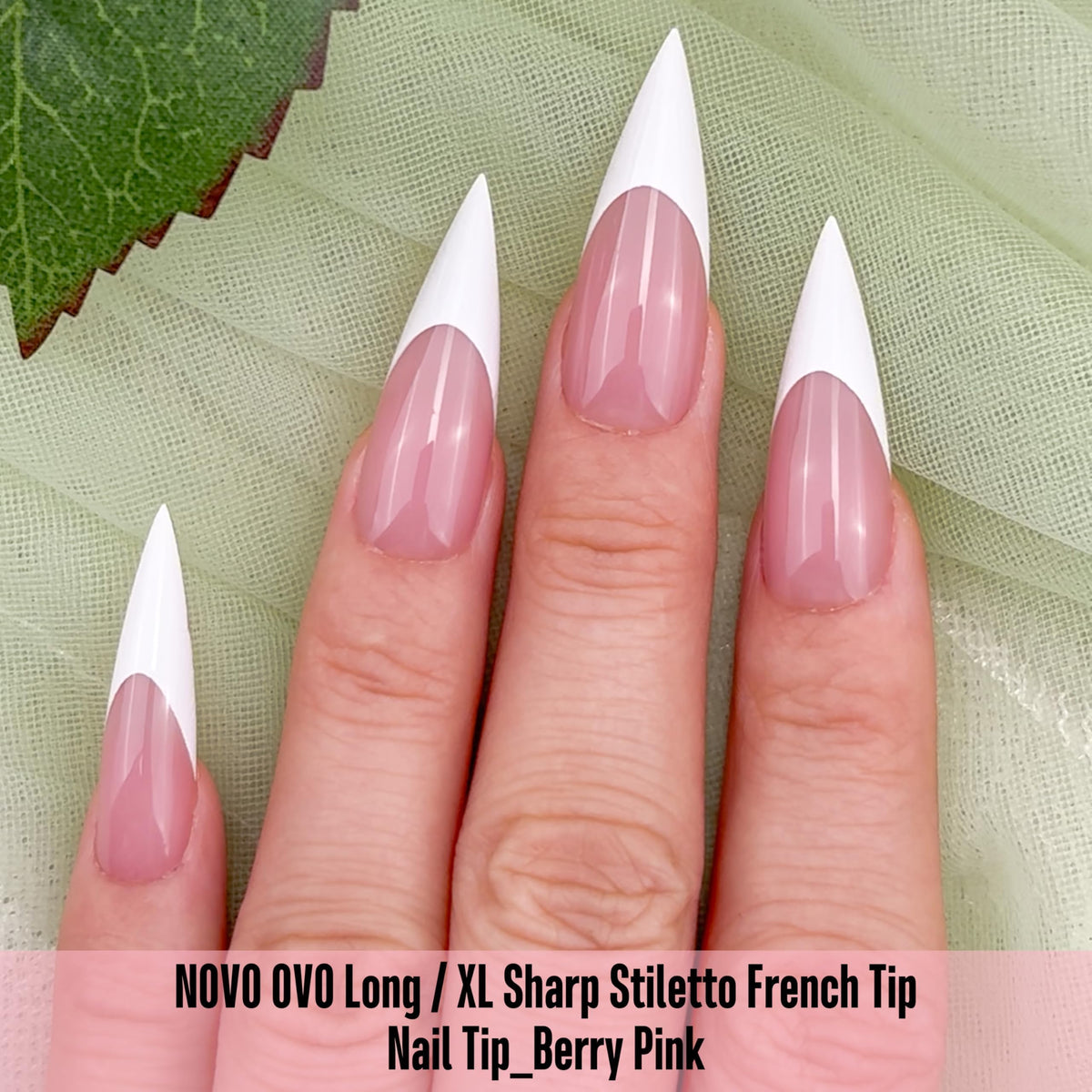 NOVO OVO soft gel nail tips with tip primer and base coat for easy at-home wear