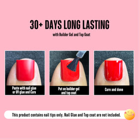 NOVO OVO Square-edge full-cover toenails ideal for DIY nail art