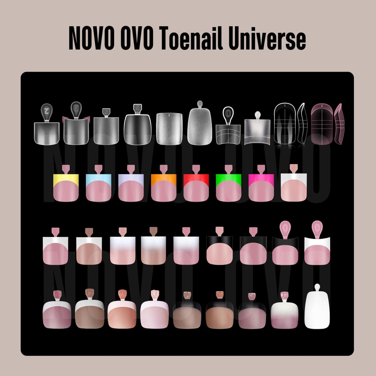 NOVO OVO summer French look toe tips for beach-ready nails