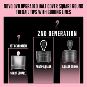 NOVO OVO toe tips suitable for salon or DIY pedicures.