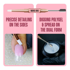 NOVO OVO white and pink polygel set ideal for beginners and professionals