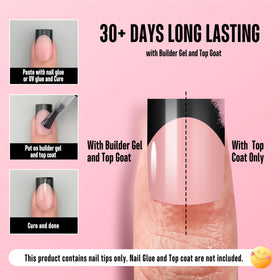 NOVO OVO versatile tips support polish, dip powder, and acrylics