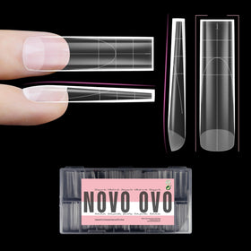NOVO OVO XL sharp square nail tip supports long-lasting wear on wide natural nails