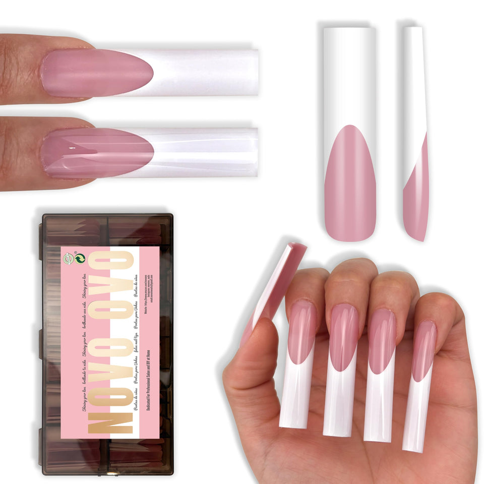 NOVO OVO XXL square nail tips kit for quick extensions