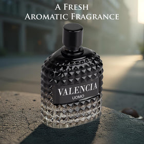 NovoGlow Valencia UOMO atomizer dispense, smooth spray for precise daily application.
