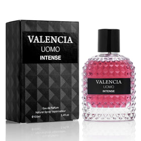 NovoGlow Valencia UOMO Intense bottle front view ideal for gifting