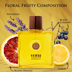 NovoGlow Verse Adonis bottle back displays label detail and premium presentation.
