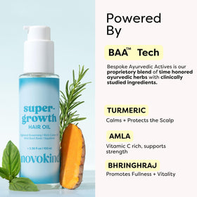 Novokind rosemary oil texture is light and fast-absorbing, ideal for fine hair.