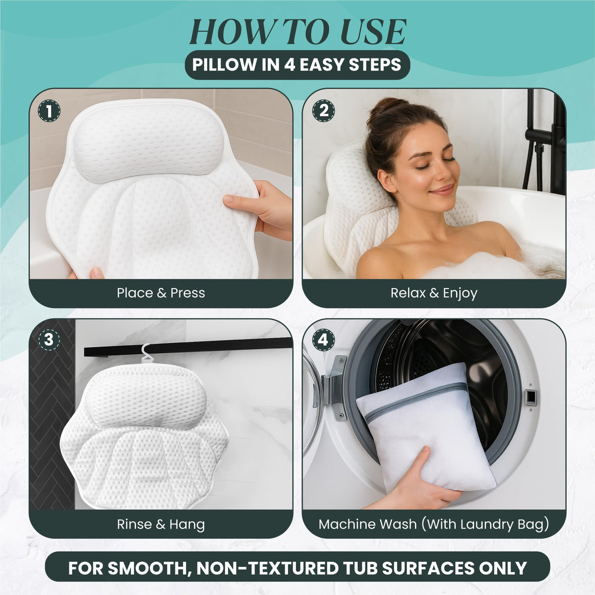 NOVYELL machine-wash friendly design comes with a laundry bag for easy care