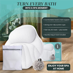 NOVYELL six-suction system helps prevent slipping, supporting a safer tub experience