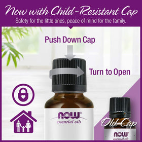 NOW Foods peppermint oil GC/IR verified label signaling authenticity.