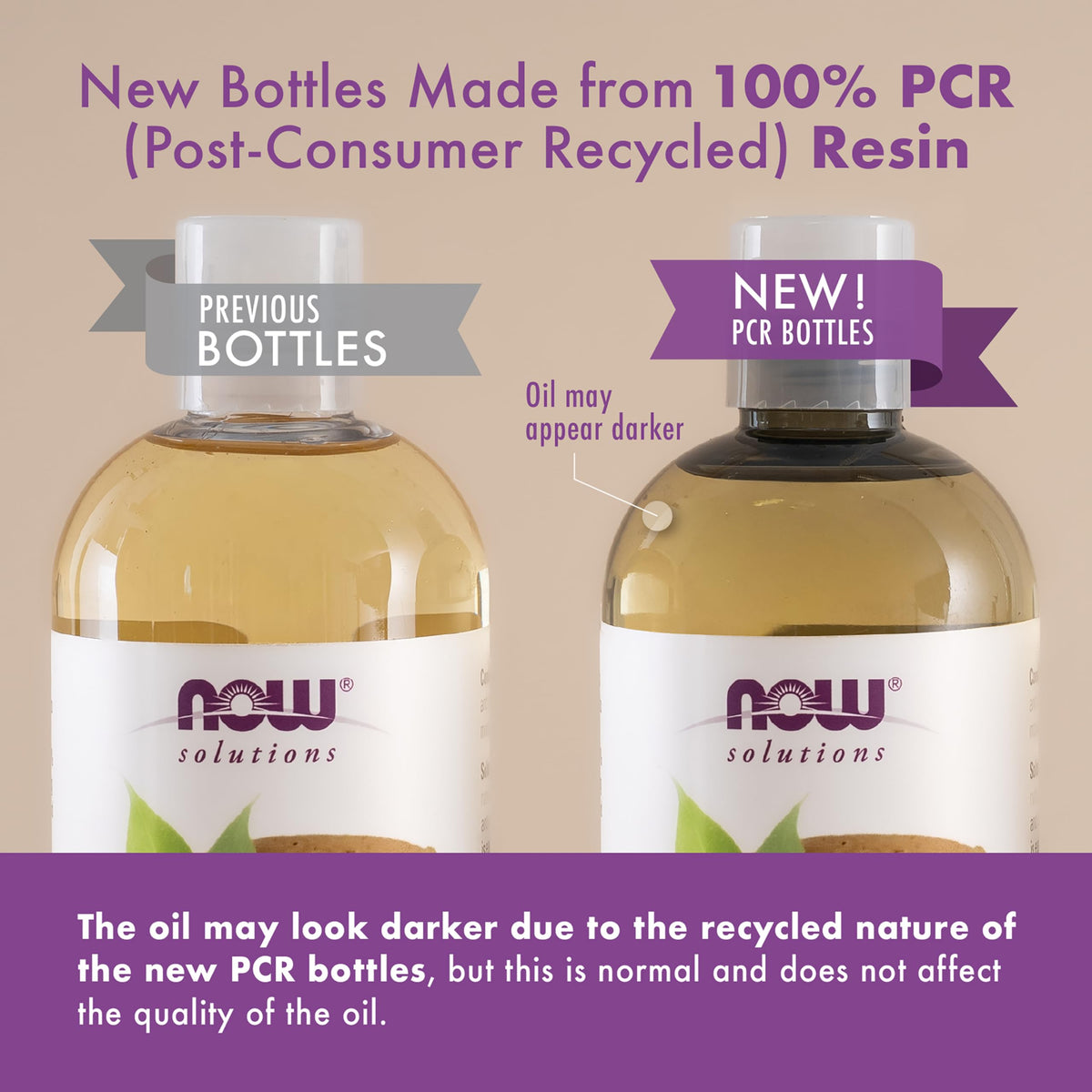 NOW Foods Organic Sweet Almond Oil ingredients close-up confirms 100% pure almond oil.