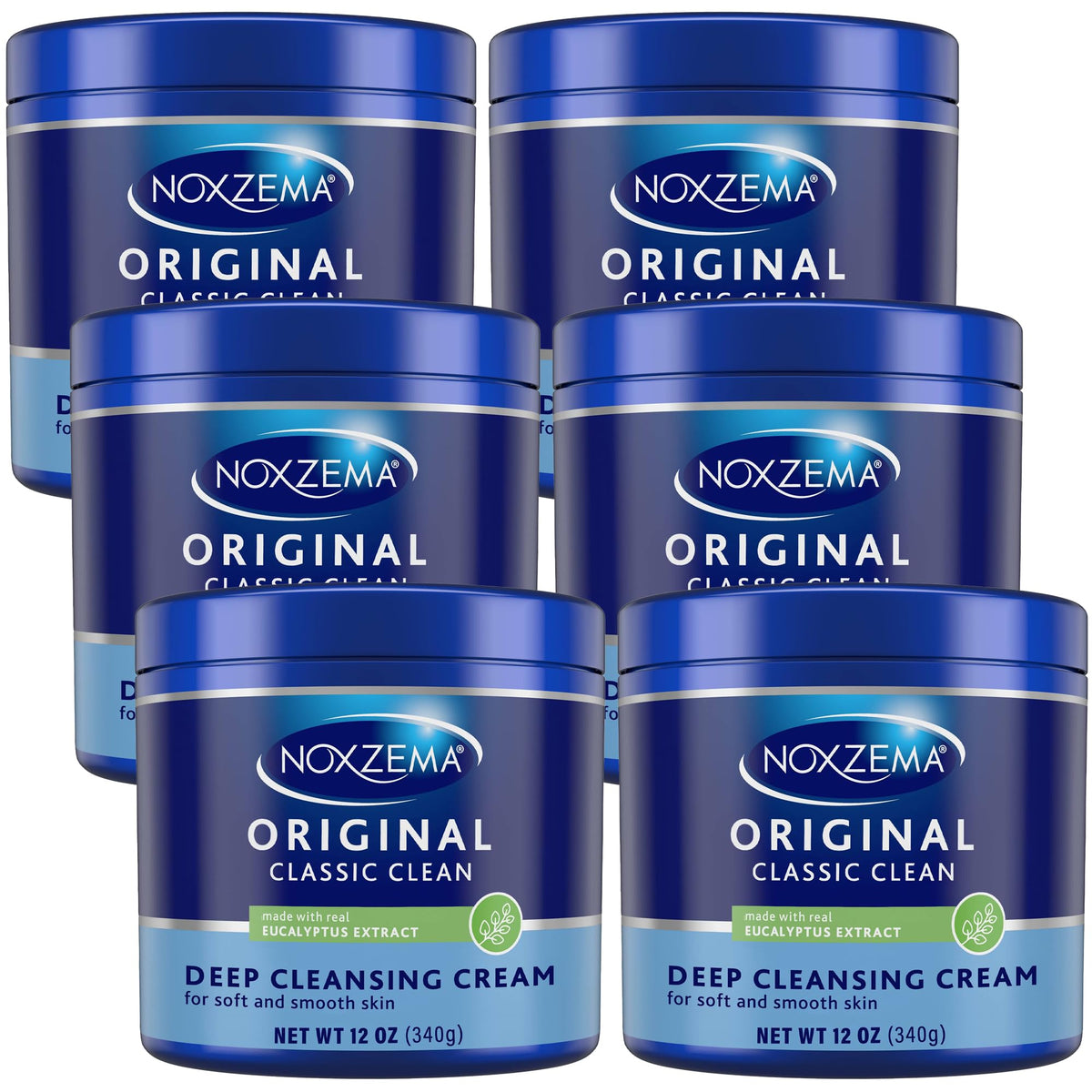 Noxzema Original deep cleansing cream jar close-up for a thorough cleanse.