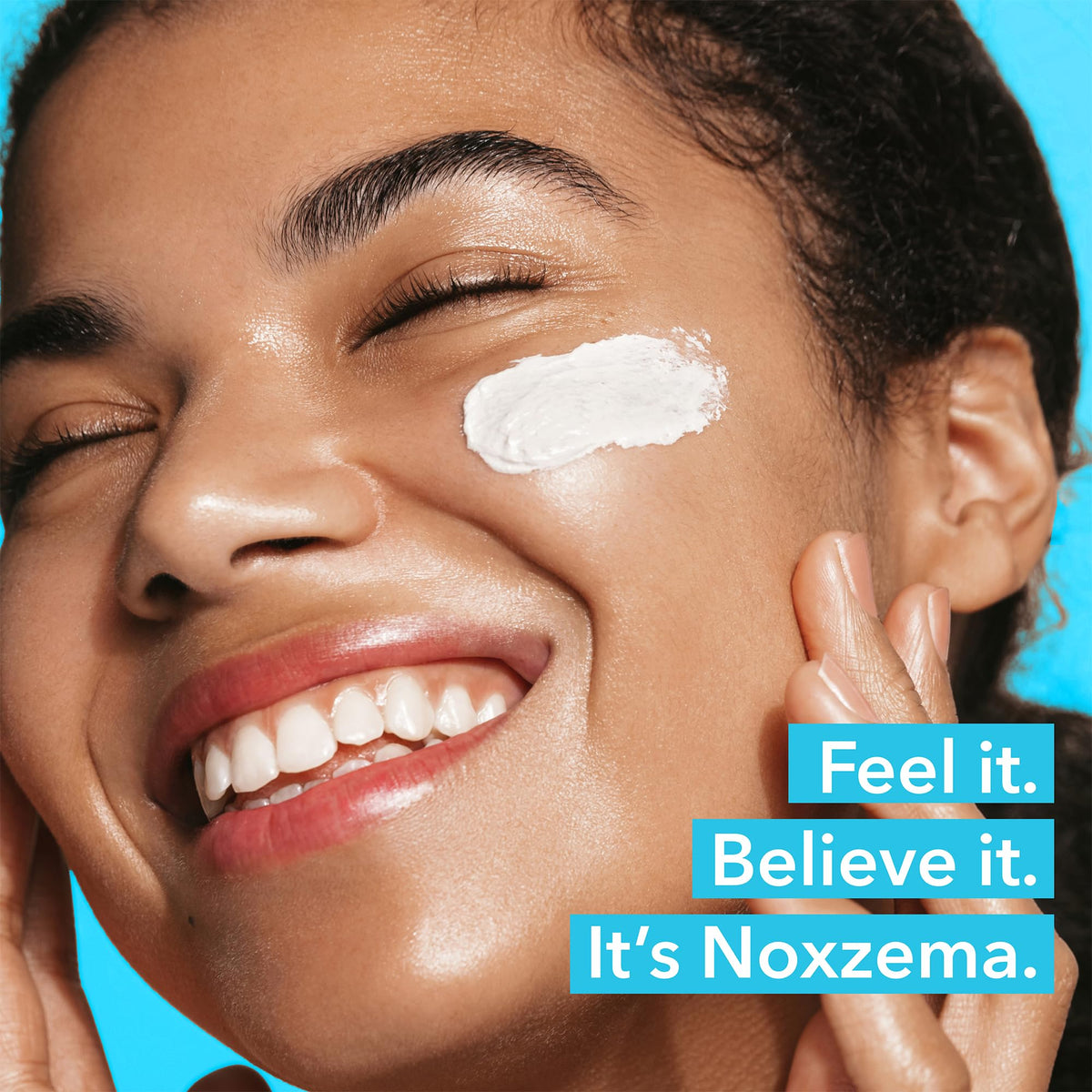 Noxzema Original face wash lather to visualize cleansing action.