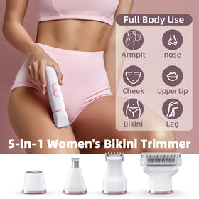 NPYXBR 5-in-1 Bikini Trimmer face-head for precise facial grooming.