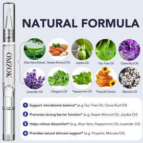 NQINQI Botanical oil blend with tea tree oil refreshes the nail area.