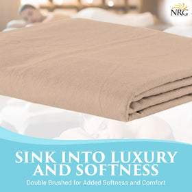 NRG all-season natural cotton for lasting softness during sessions.