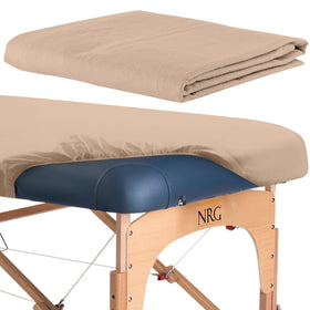 NRG Deluxe flannel fitted sheet with deep pockets for under-pad compatibility.