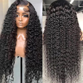 Nsvnsv HD transparent lace front wig showing seamless hairline and breathable cap