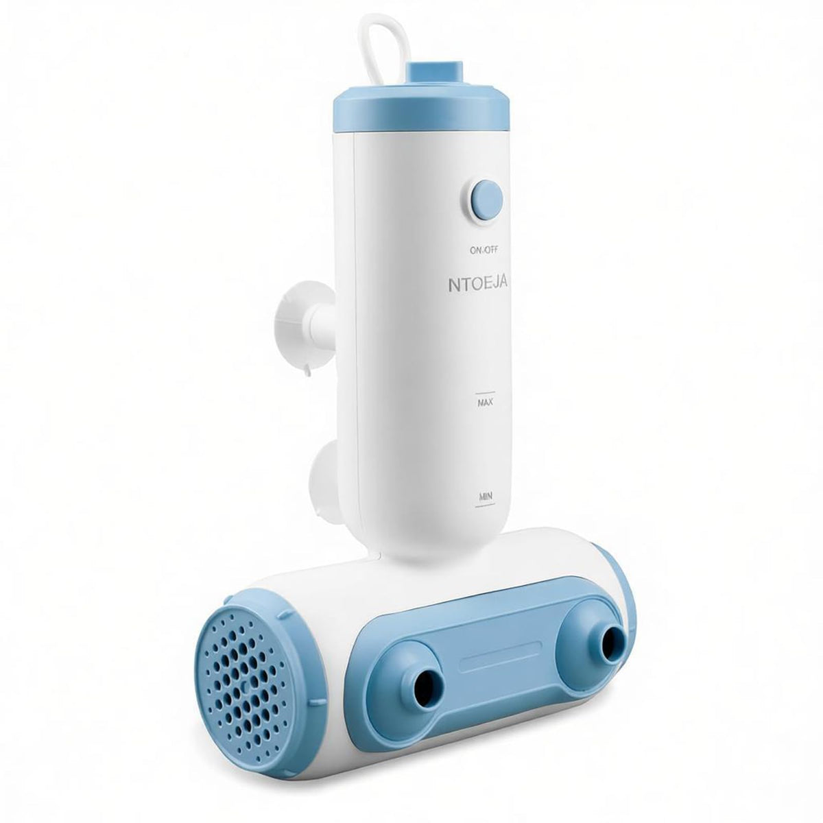 NTOEJA bath jets with dual hydro jets targeting back and legs for soothing relief.