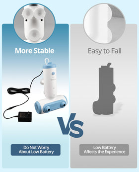 NTOEJA suction base keeps the unit securely attached to tub walls.