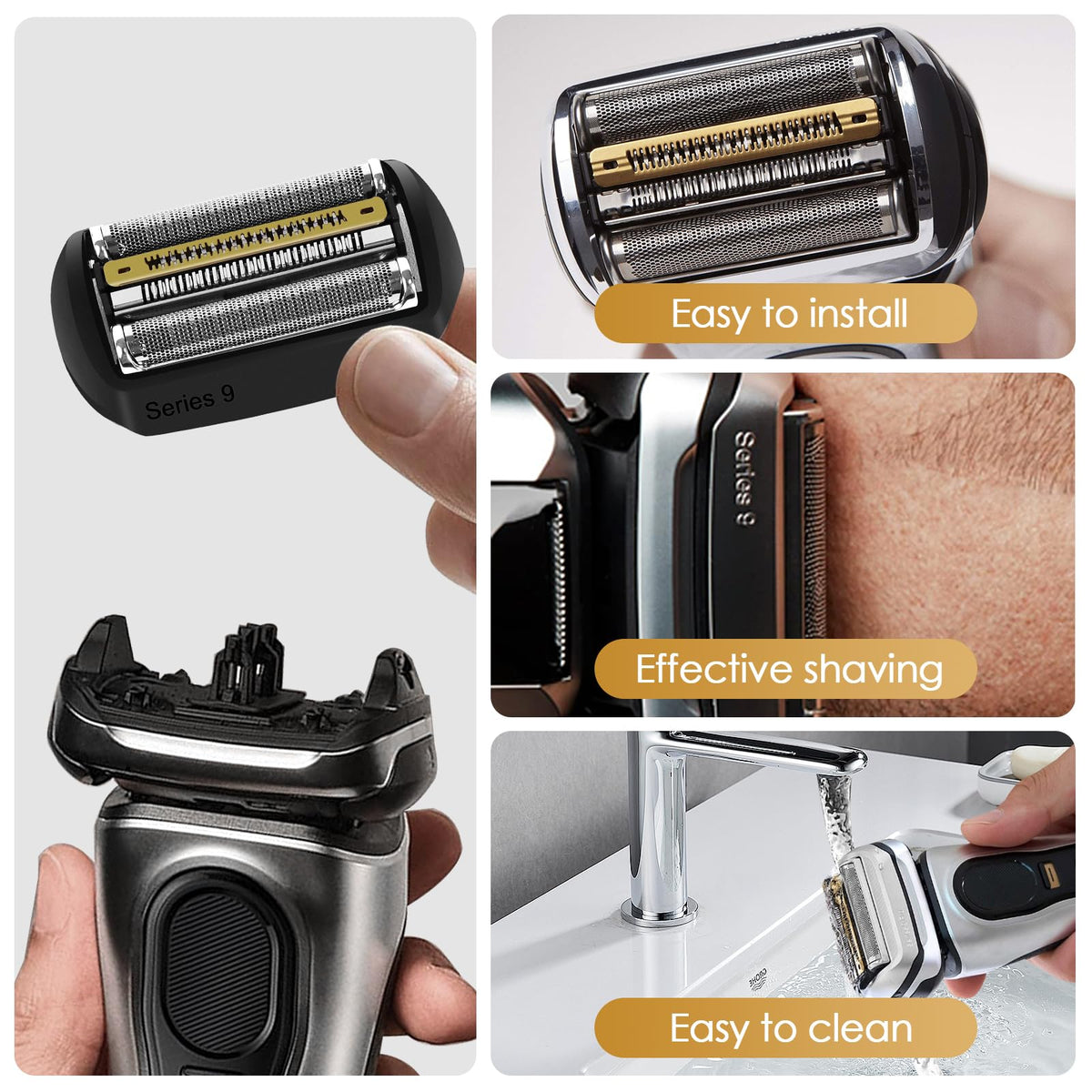 Ntrjtrss 92B head replacement enables quick, simple shaver updates.
