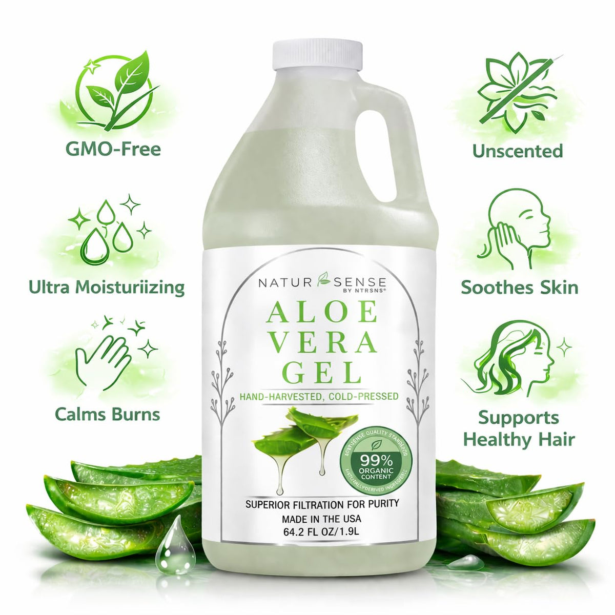 USA-made NaturSense label highlights minimal ingredients and quality