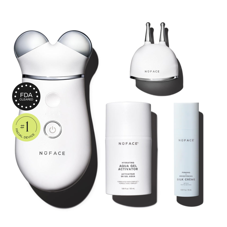 NuFACE Trinity+ device front view for at-home lifting and toning.