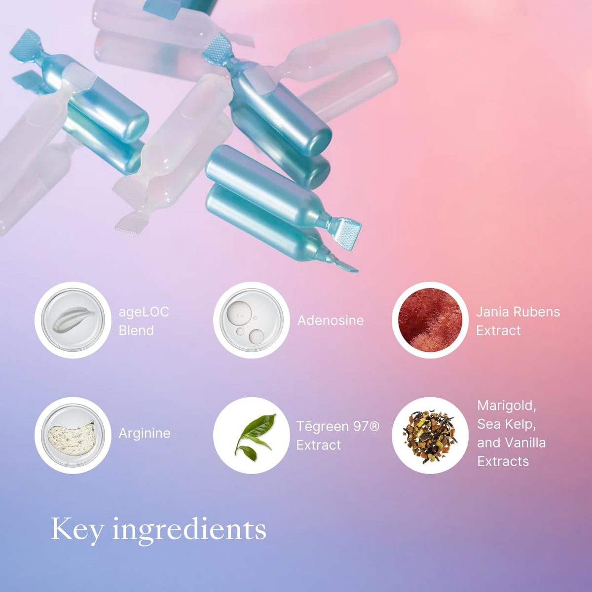 Nu Skin ageLOC GS application on clean face, emphasizing smoother texture and glow.