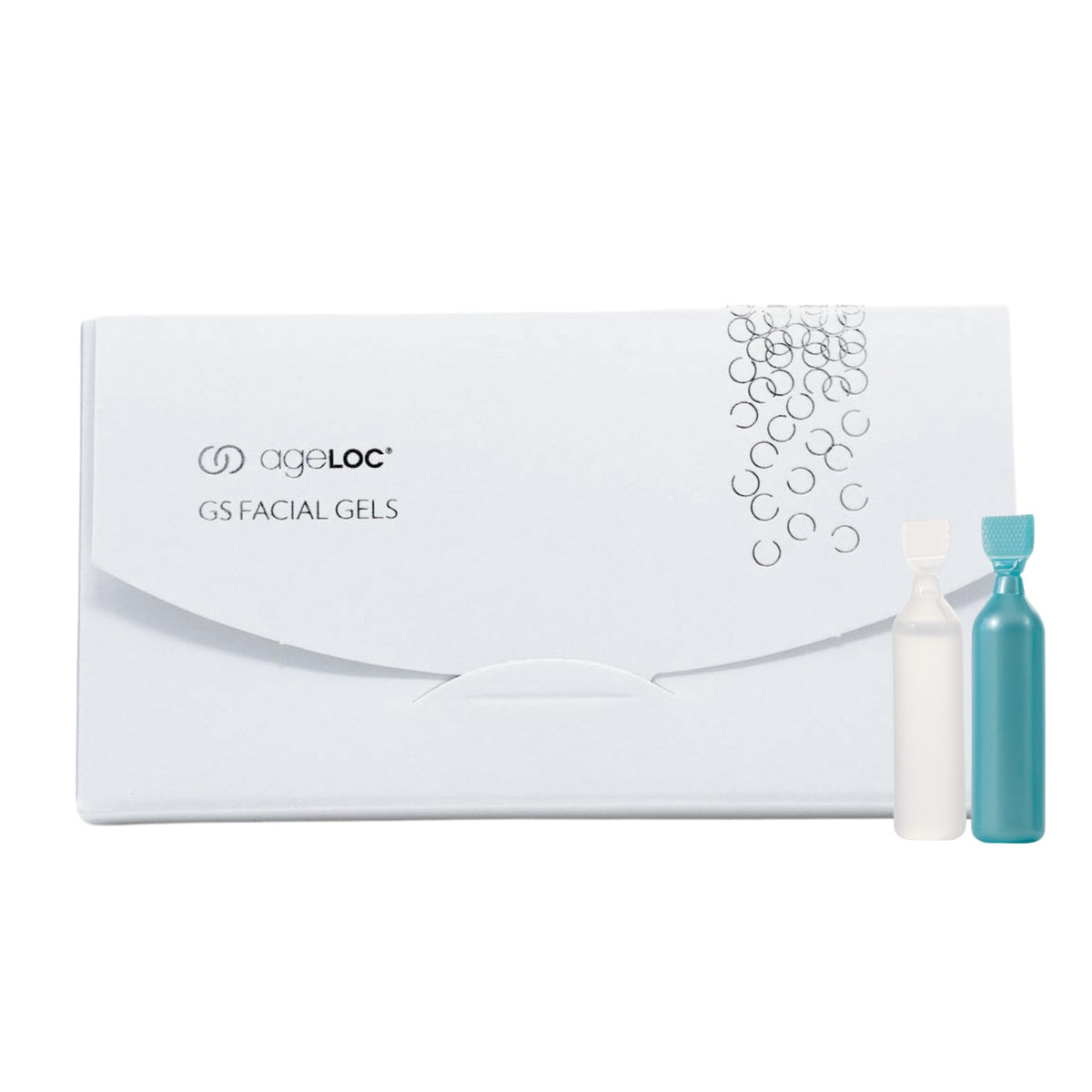 Nu Skin ageLOC GS Facial Gels packaging shown, ideal for a premium at-home anti-aging routine.