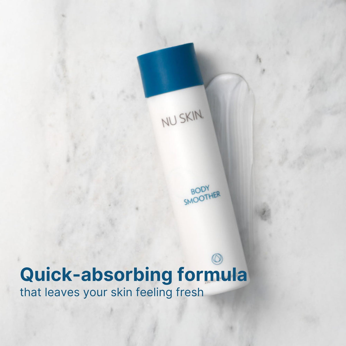 Nu Skin Body Smoother highlights hyaluronic acid for moisture retention
