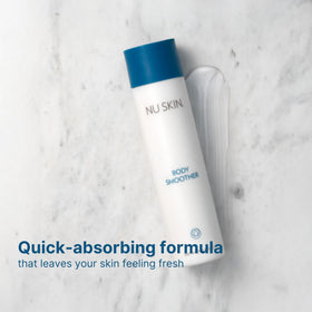Nu Skin Body Smoother highlights hyaluronic acid for moisture retention