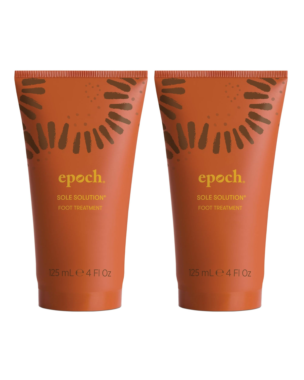 Nu Skin Epoch Sole Solution bottle close-up showing hydration for dry feet.
