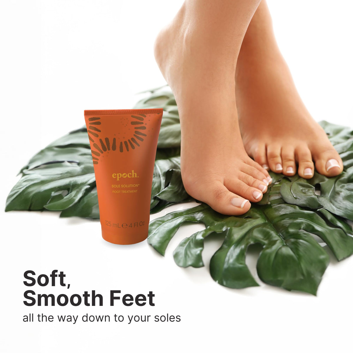Nu Skin Epoch Sole Solution jar with cream spread indicates immediate hydration.