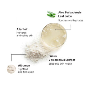 Nu Skin Face Lift Powder application on neck demonstrating balanced, refreshed look.