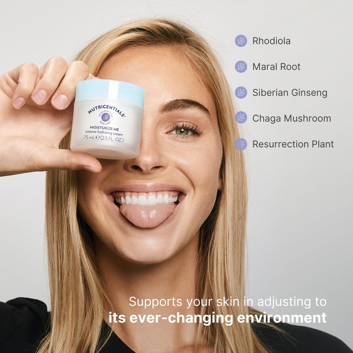 Nu Skin Moisturize Me Intense Hydrate Cream jar for nighttime care