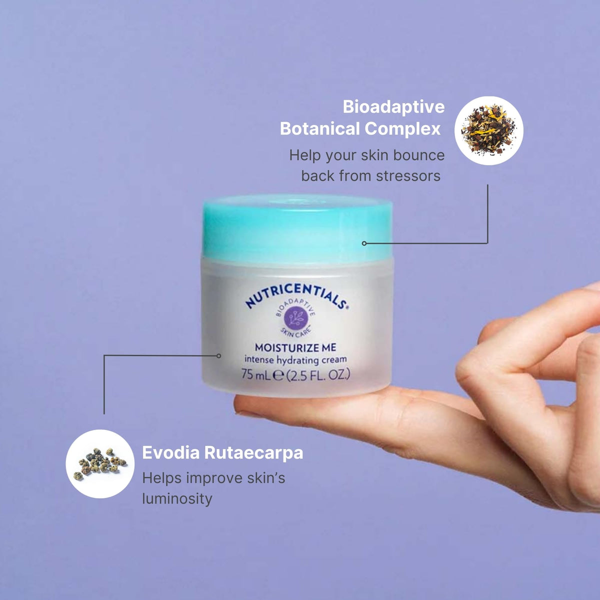 Night application scene with Nu Skin Moisturize Me Intense Hydrate Cream