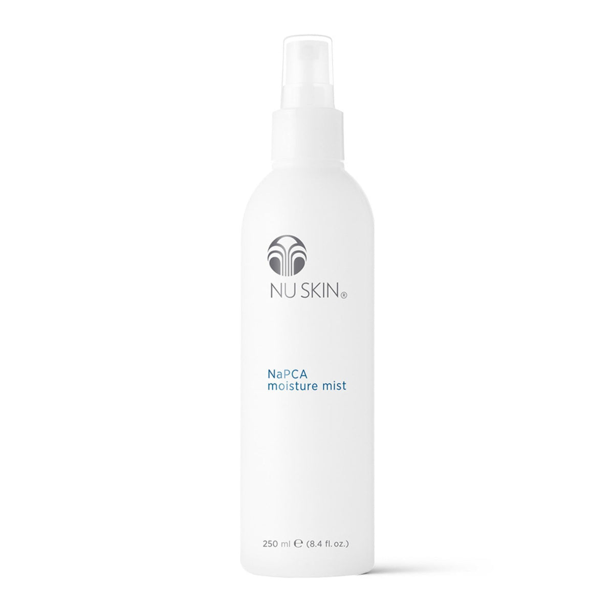 Nu Skin NaPCA Moisture Mist bottle-front for daily refreshing hydration.