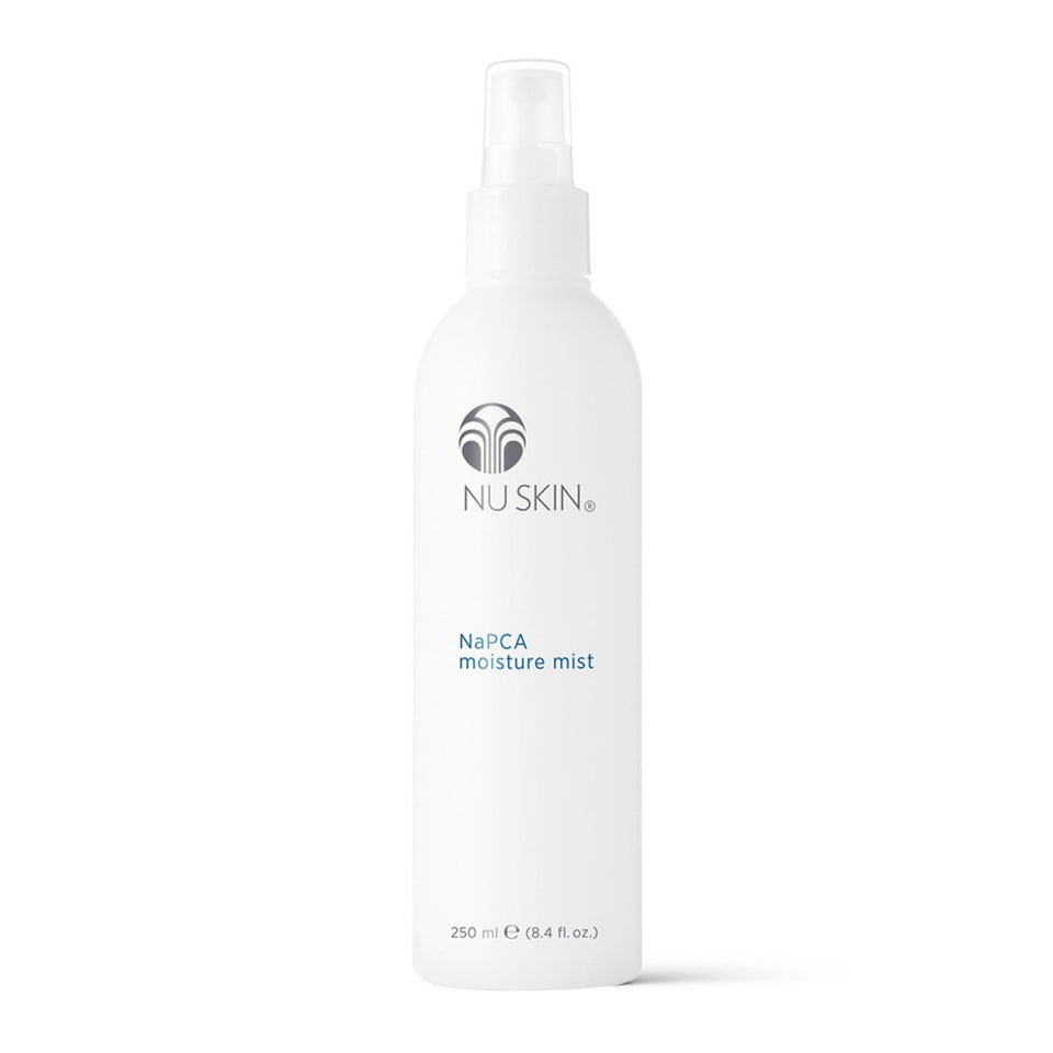 Nu Skin NaPCA Moisture Mist bottle-front for daily refreshing hydration.