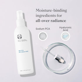 Nu Skin NaPCA Moisture Mist cooling-spray offers instant refreshment.