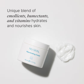 Nu Skin Rejuvenating Cream being applied demonstrates quick absorption.