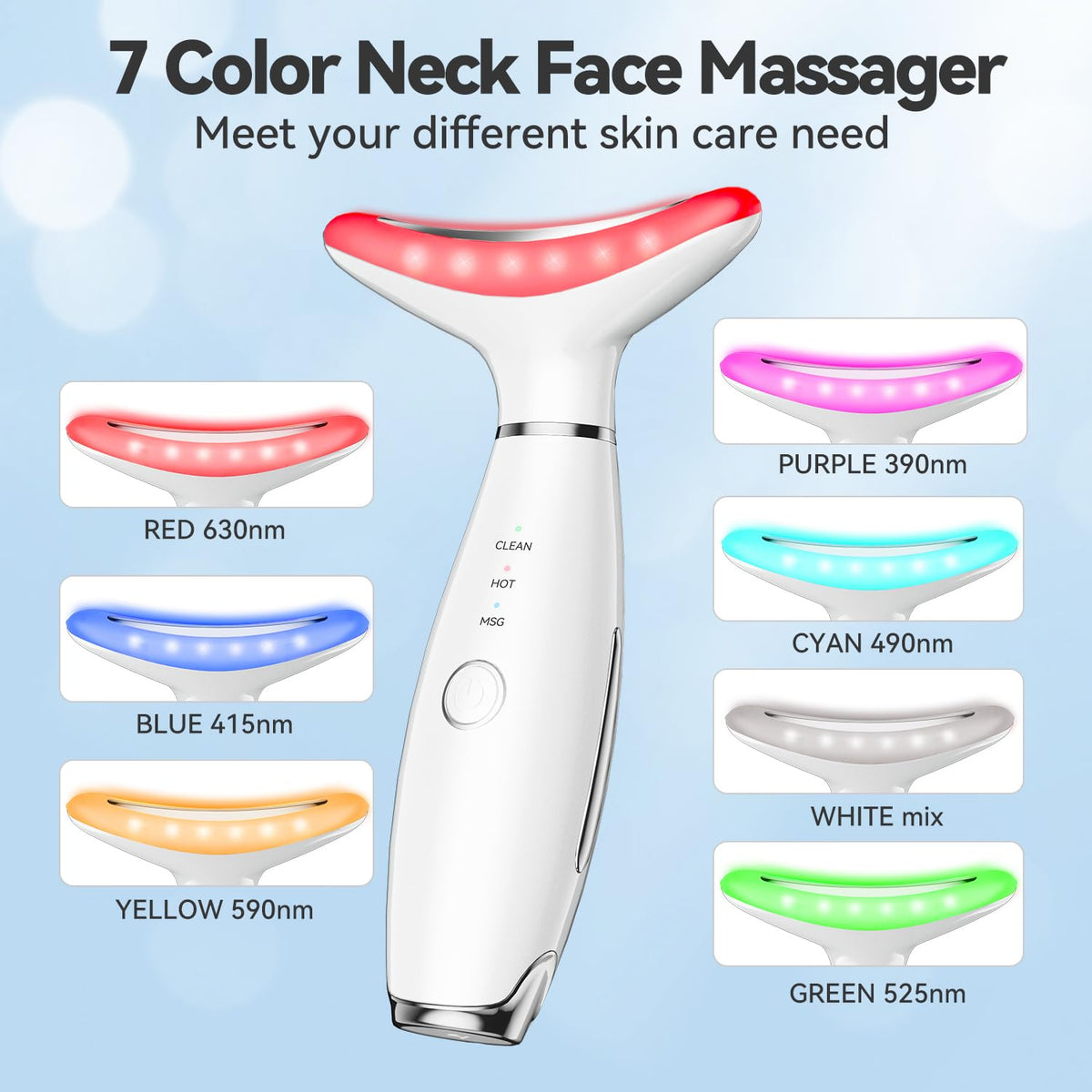 NUAKENE face massager thermal vibration in use, promoting relaxing skin care sessions.