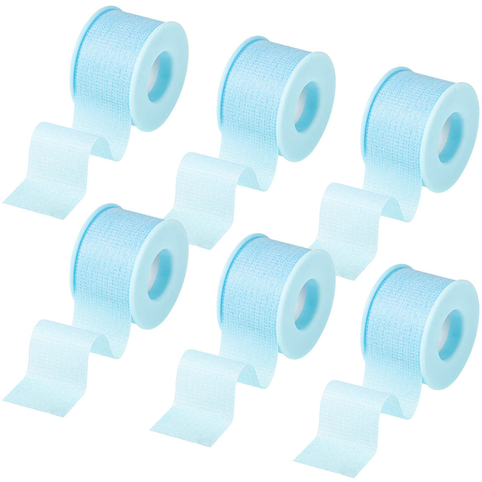 Nuanchu blue silicone tape roll six-pack, 1in x 3.9yds, ready for quick repairs.