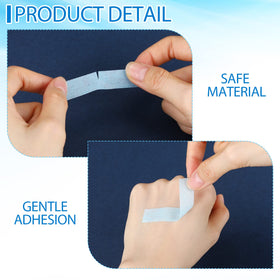 Nuanchu silicone lash tape closeup demonstrates breathable layers
