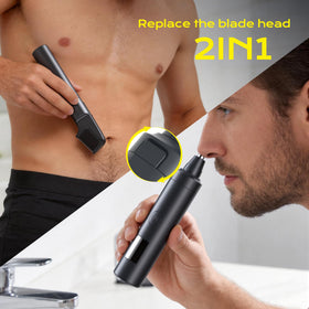 NUBACK USB-rechargeable trimmer for cordless grooming on the go.