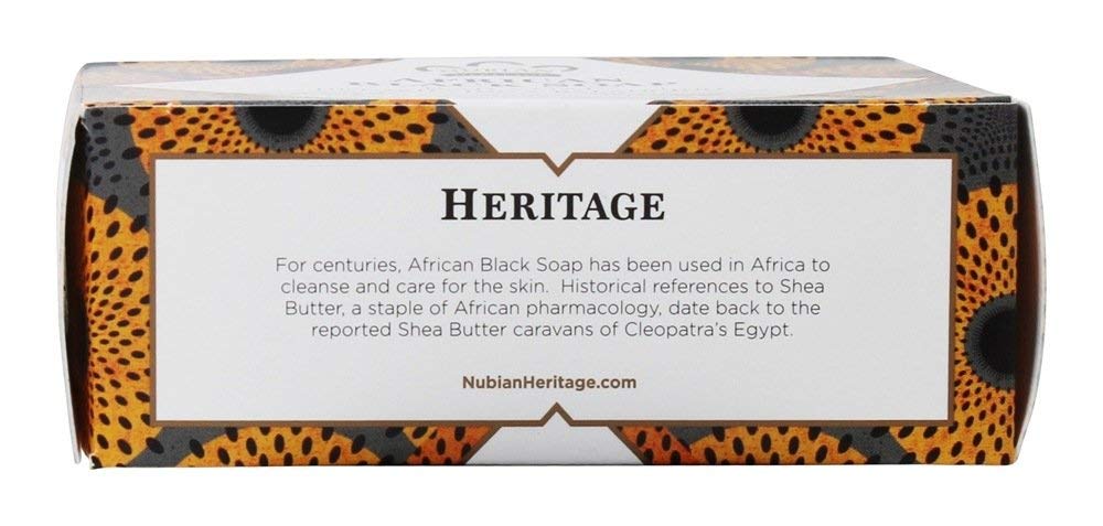 Nubian Heritage African Black Soap Bar 5oz pack demonstrates daily washing suitability