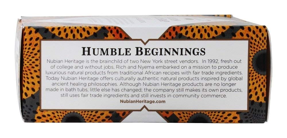 Nubian Heritage African Black Soap Bar ingredients reveal shea butter for hydration and skin care