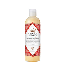 Nubian Heritage Coconut Papaya bottle front for daily cleansing and nourished skin