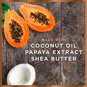 Nubian Heritage Coconut Papaya fragrance image conveys tropical scent for refreshing showers
